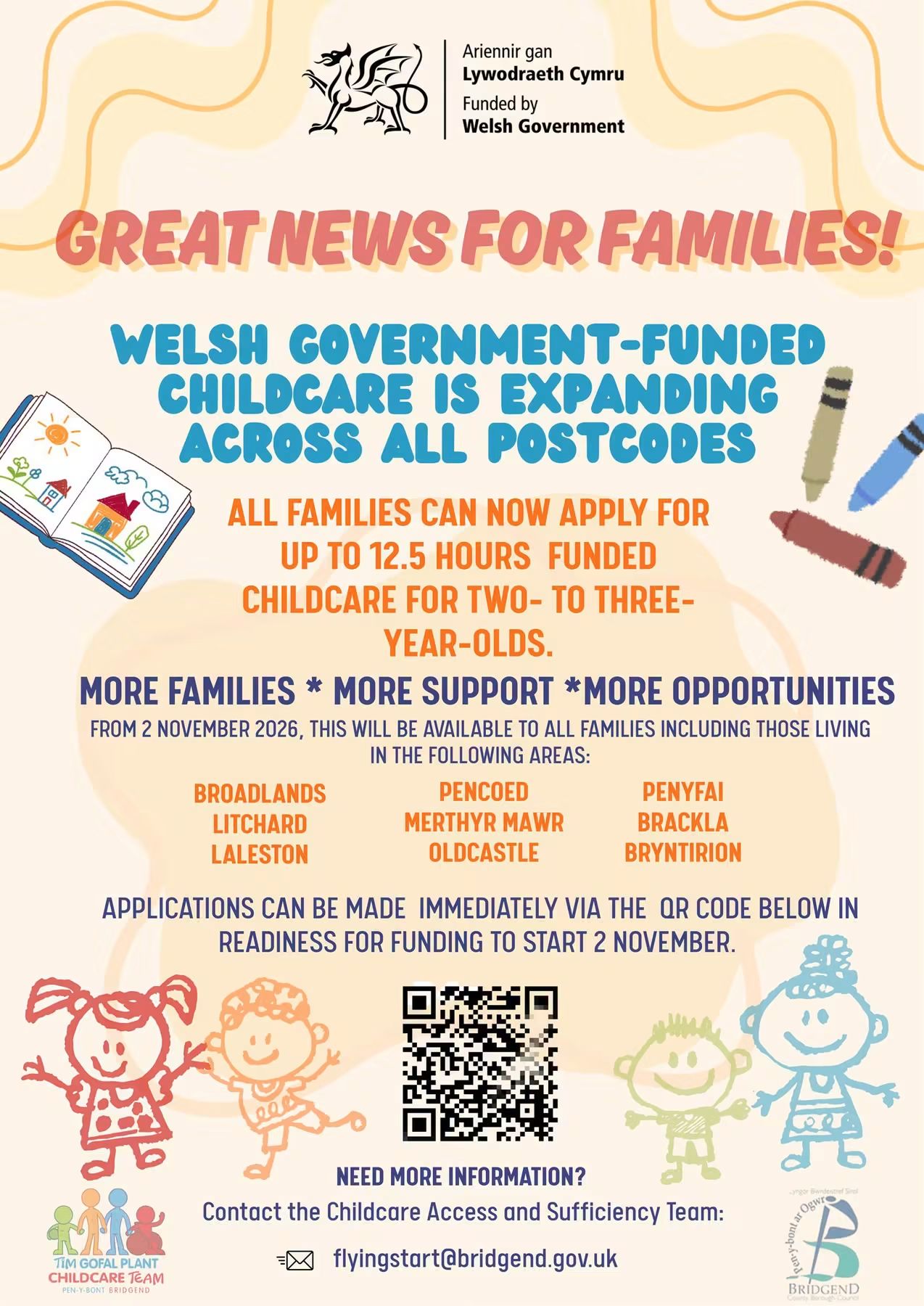 Welsh Government 2 Year Old Funding Announcement